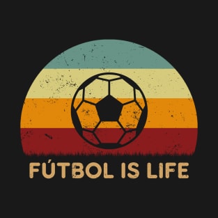 Retro Sunset - Futbol Is Life T-Shirt