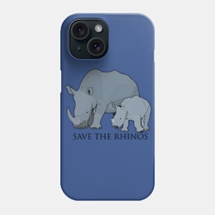 Two Rhinos Phone Case