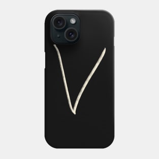 Hand Drawn Letter V Phone Case