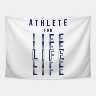 ATHLETE FOR LIFE | Minimal Text Aesthetic Streetwear Unisex Design for Fitness/Athletes | Shirt, Hoodie, Coffee Mug, Mug, Apparel, Sticker, Gift, Pins, Totes, Magnets, Pillows Tapestry