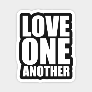 John 13:34 Love One Another Large Typography Magnet