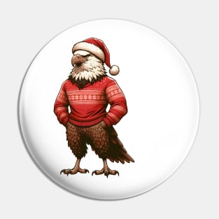 Eagle Christmas Pin