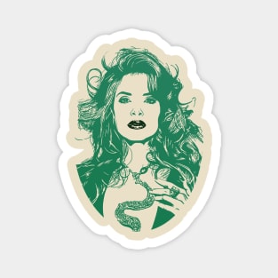 Gloria Trevi// green solid style, Magnet