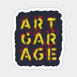 Street Art Garage Splash Graffiti Magnet