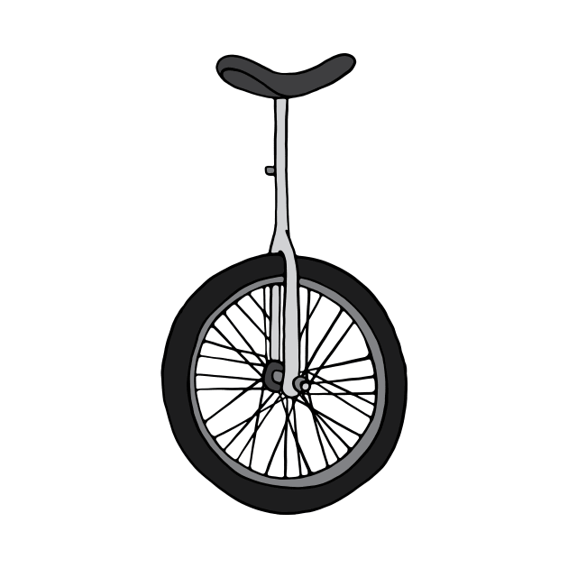 Unicycle illustration by murialbezanson