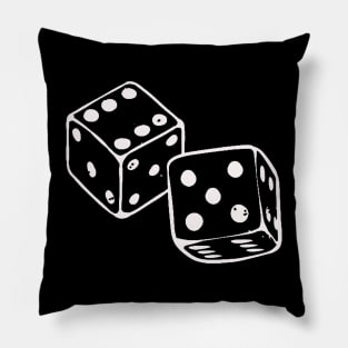 Black And White Dice Pillow