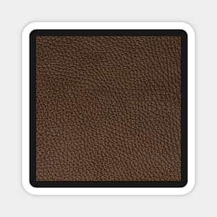 Brown leather texture closeup Magnet