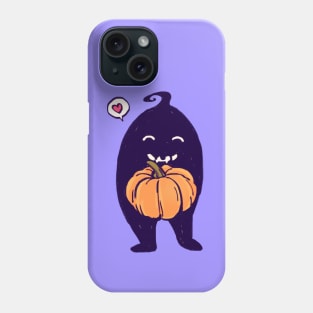 happy krobus with his favorite pumpkin Phone Case