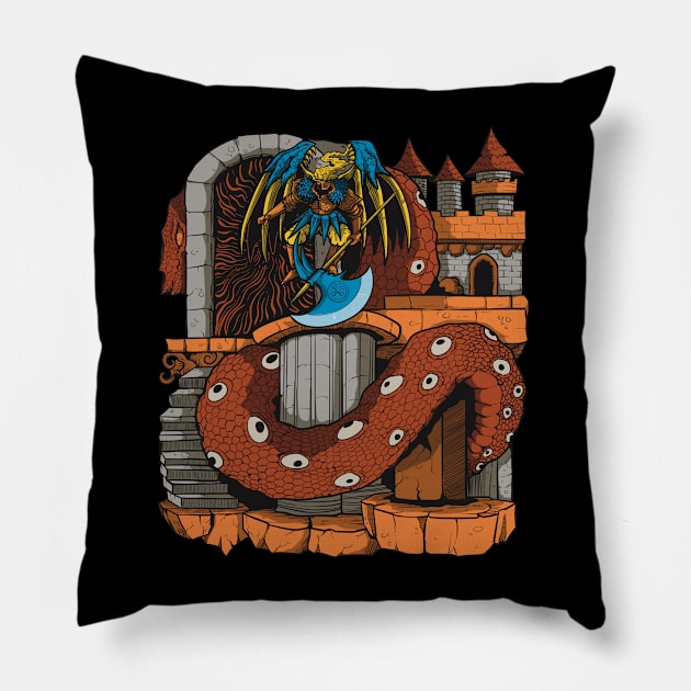 curse knight 5 Pillow by crunch.ins