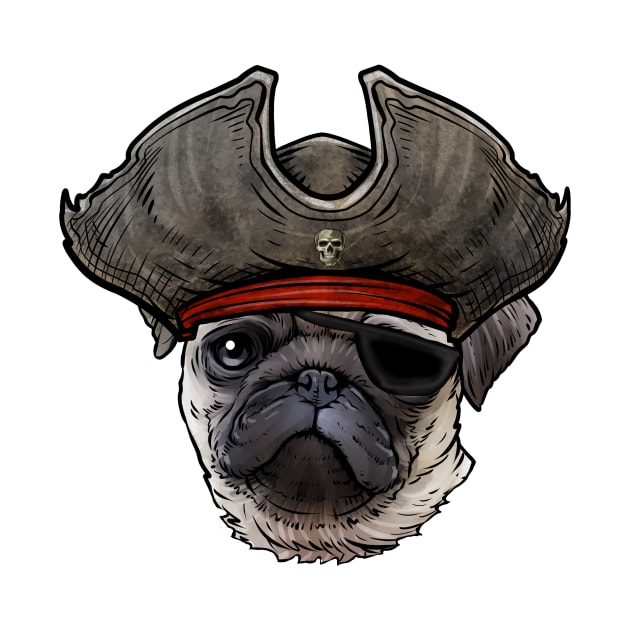 Pug Pirate by whyitsme