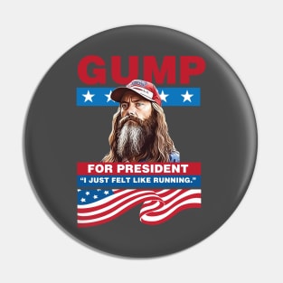 Gump For President Pin