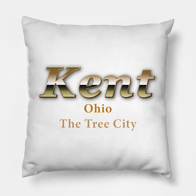 Kent Ohio The Tree City Pillow by FreedoomStudio