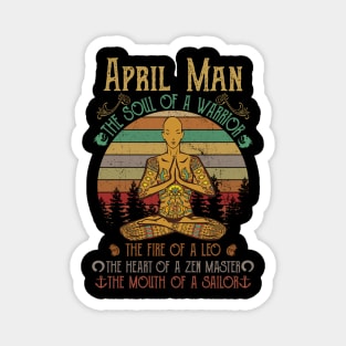 Yoga April Man Magnet
