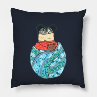 Sleeping Girl Pillow