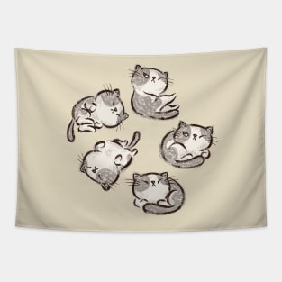 Kitten cat relax Tapestry