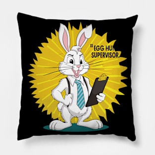 Professional Bunny Egg Hunt Supervisor Easter Funny Pillow