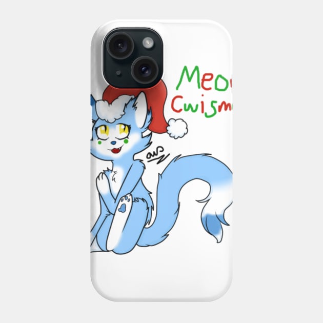 Meowy Cwismas! Phone Case by AthenatheWitch