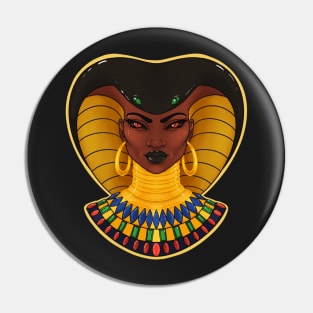 Queen Cobra| Black Fantasy Art Pin