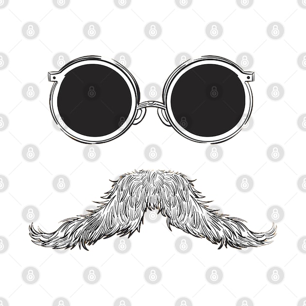 Cool moustache with glasses by Right-Fit27