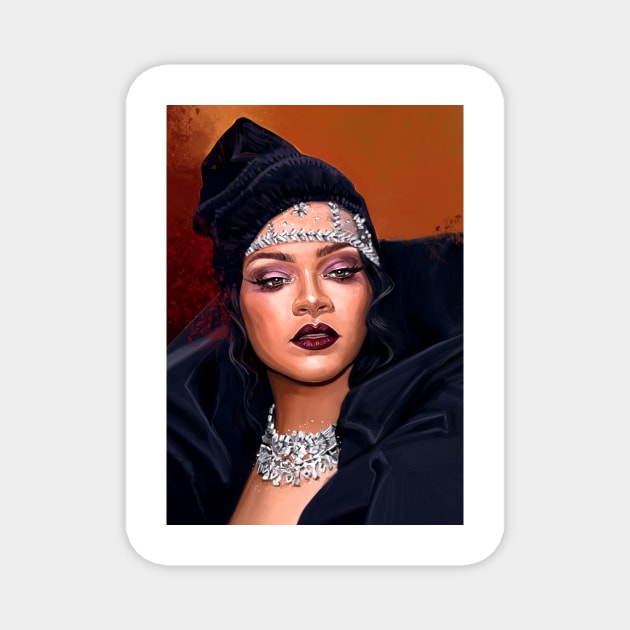 Rihanna Magnet by dmitryb1