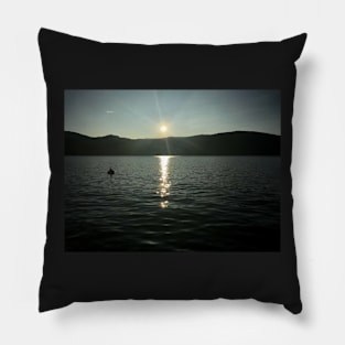 Peaceful mid-summer sunset Pillow