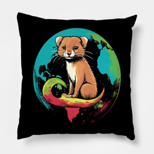 Weasel Earth Day Pillow
