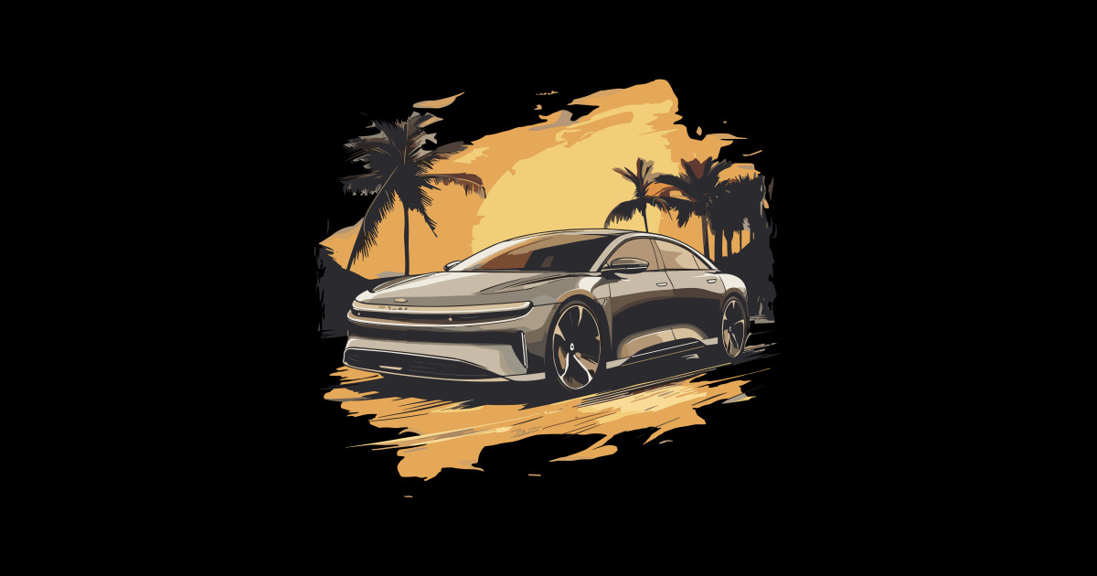 Lucid Air - Tshirtdesign - Sticker | TeePublic