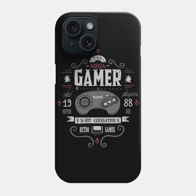 Retro Gaming - Sega genesis 16 bit - Cartridge gamer Phone Case by Typhoonic