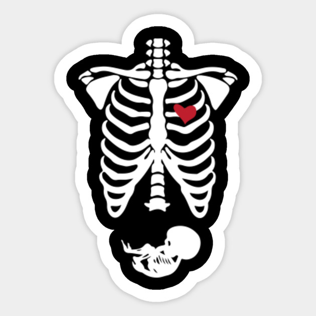 Funny Halloween Costume T Shirt for Mom And New Baby Sticker