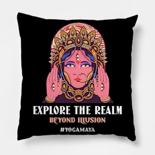 EXPLORE THE REALM BEYOND ILLUSION Yoga Pillow