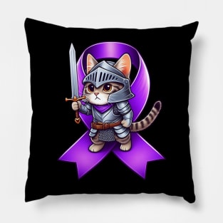 Cute Cat Lupus Awareness Warrior: Championing the Cause Pillow