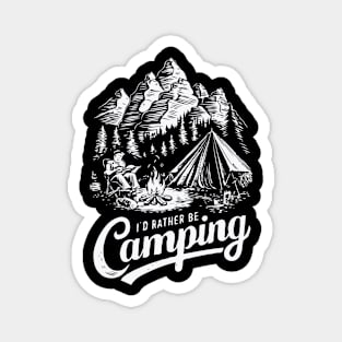 I'd Rather Be Camping, Camp Lover Magnet