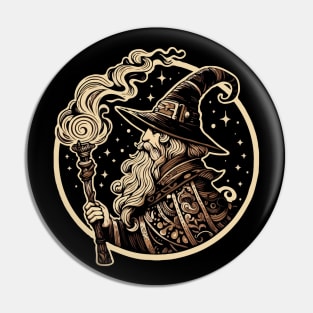 Wizard Flaming Torch Pin