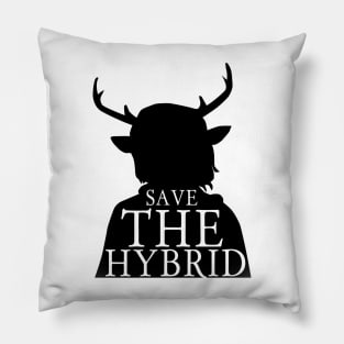 save the hybrid white Pillow