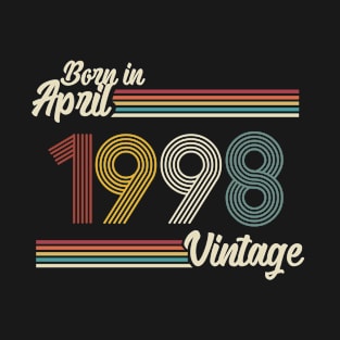 Vintage Born In April 1998 T-Shirt