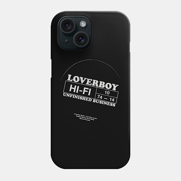 Loverboy Vintage HIFI White Phone Case by 𝙼𝙰𝚂𝙸𝙰