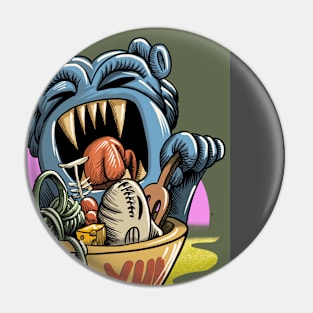 Yummy monster Pin