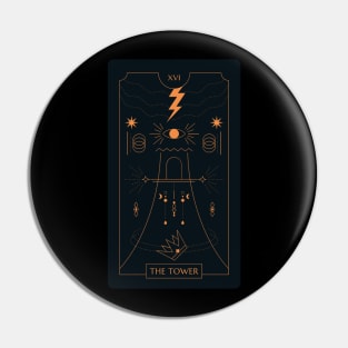 The Tower Tarot Card Pin