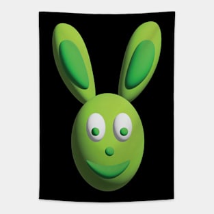 Green Rabbit Tapestry