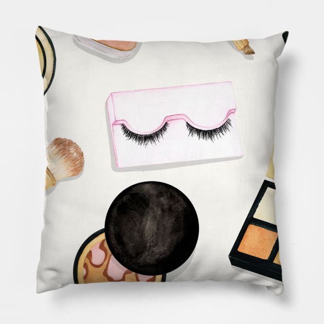 Makeup Artist Pillow by NewburyBoutique