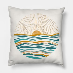 The Sun and The Sea Pillow