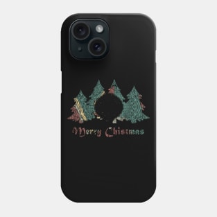 Galaxy Christmas Tree Pattern Line Art Phone Case