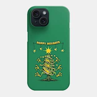 Hoppy Holidays Frogs - Christmas Tree Phone Case