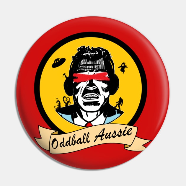 The Oddball Aussie Podcast scroll Pin by OzOddball