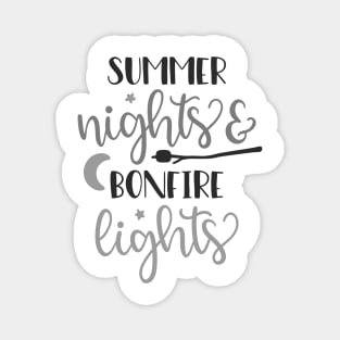 Summer Nights And Bonfire Lights, Outdoors Shirt, Hiking Shirt, Adventure Shirt, Camping Shirt Magnet