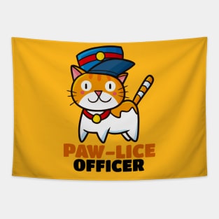 Paw-Lice Officer Tapestry