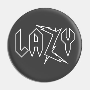 Lazy Vintage Rock Lightening Bolt Design Classic Pin