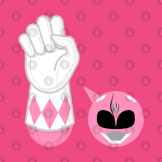 PINK RANGER hand-power by LuksTEES