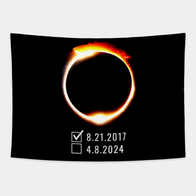 Eclipse Checklist 2017 2024 Total Solar Eclipse Tapestry by Little Duck Designs