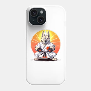 karate dog Phone Case